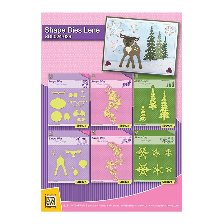 (SDL027)Nellie's Shape Dies build-up die bambi