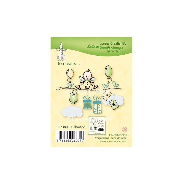 (55.2380)Clear stamp Celebration
