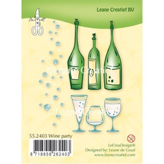 (55.2403)Clear stamp Wine Party