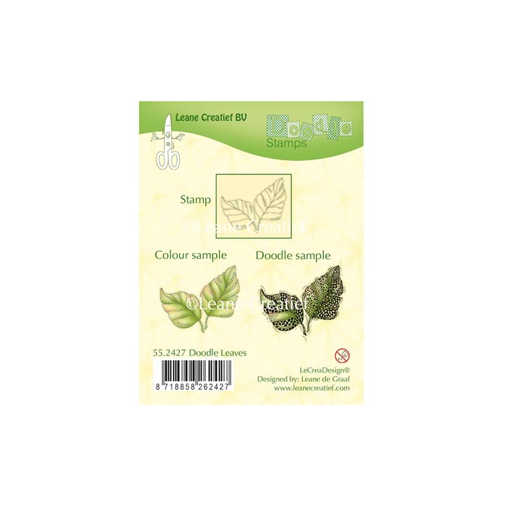 (55.2427)Doodle clear stamp Leaves