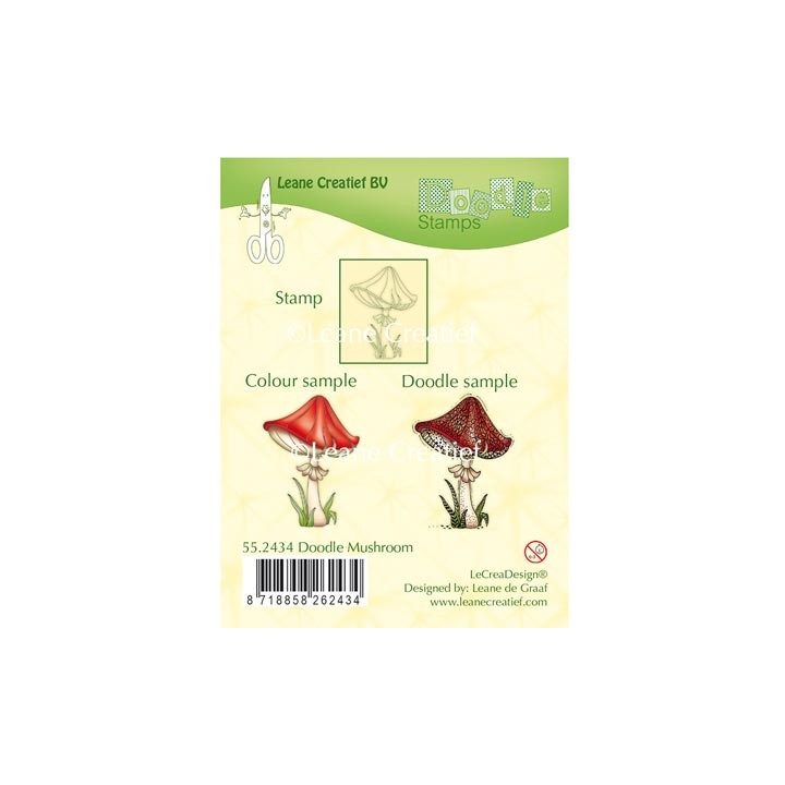 (55.2434)Doodle clear stamp Mushroom