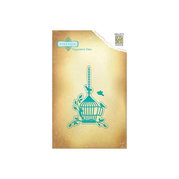 (VIND036)Nellie's Choice Vintasia Dies birdcage