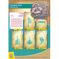 (VIND037)Nellie's Choice Vintasia Dies chandelier