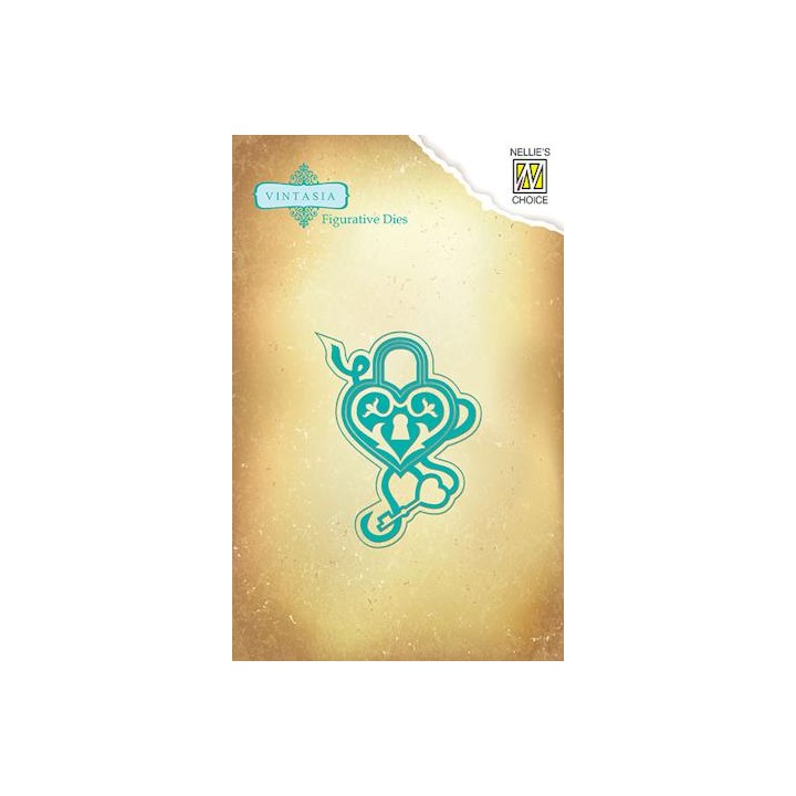 (VIND038)Nellie's Choice Vintasia Dies unlock your heart