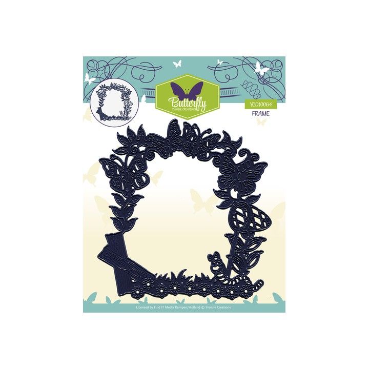 (YCD10064)Die - Yvonne Creations - Butterfly - Frame