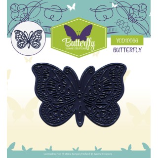 (YCD10066)Die - Yvonne Creations - Butterfly - Butterfly