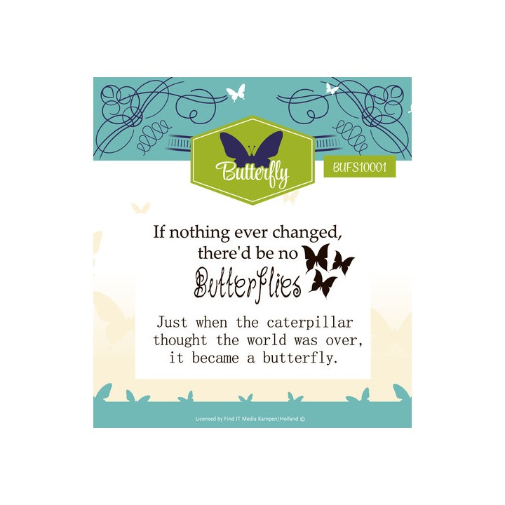 (YCCS10024)Clearstamp - Yvonne Creations - Butterfly