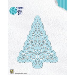 (SGD007)Nellie`s Choice Stained Glass Dies - Christmas Tree