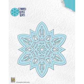 (SGD008)Nellie`s Choice Stained Glass Dies - Christmas star