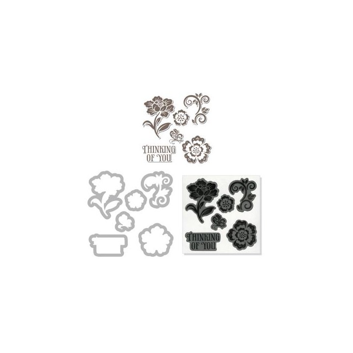 (657776)Framelits Die St H.A w/stamp floral