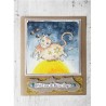 (MM1611)Clear Stamp Background Fat cat