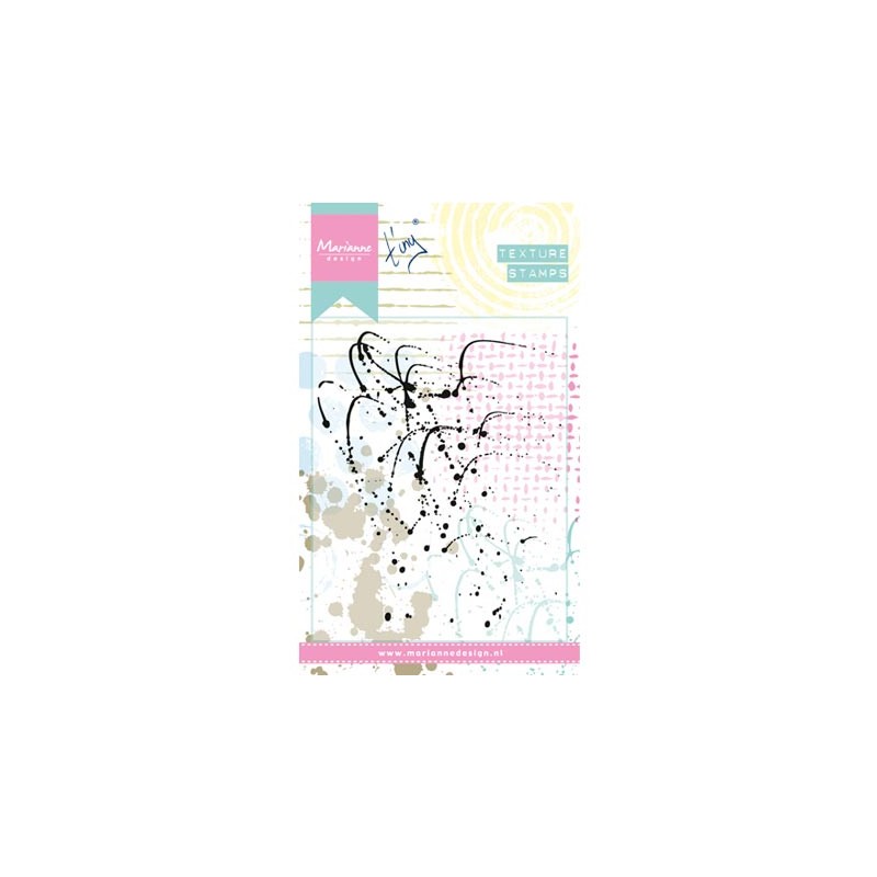 (MM1607)Clear Stamp Texture Splatters
