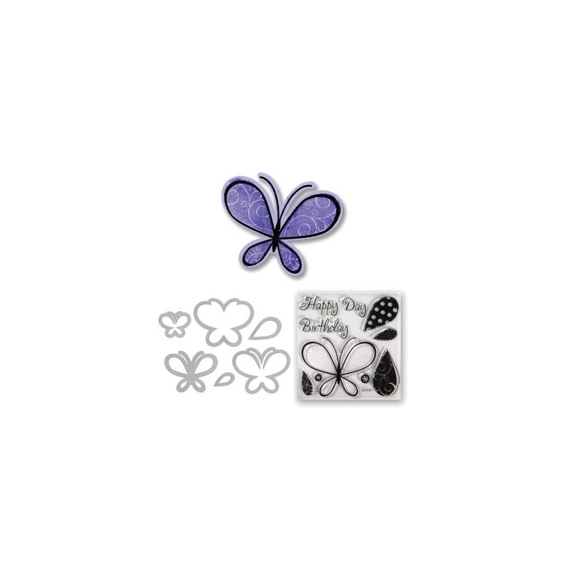 (657578)Framelits Die Set w/stamp butterflies