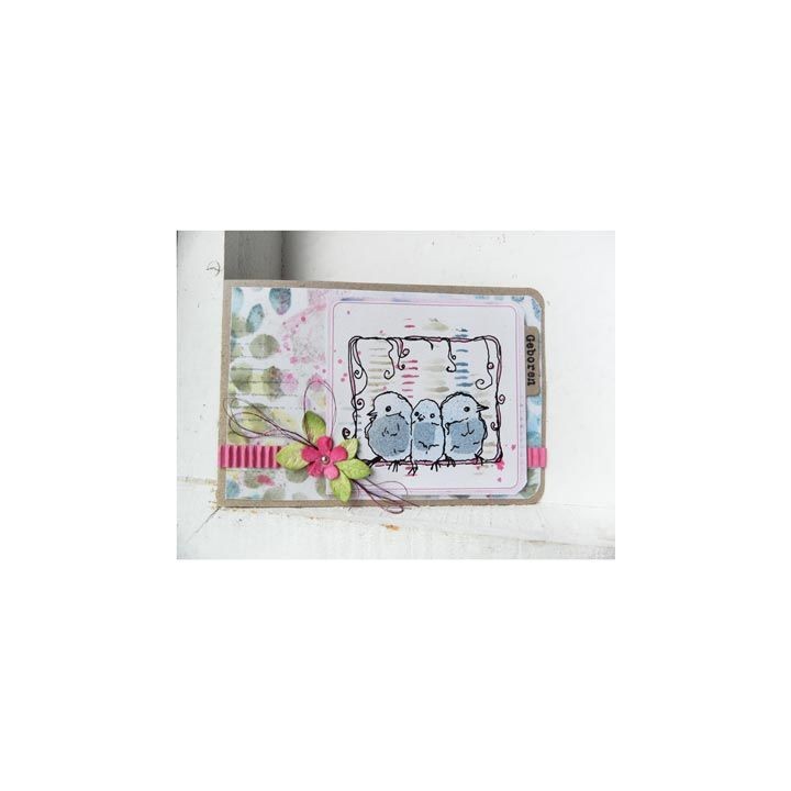 (MM1602)3D Pastel birds