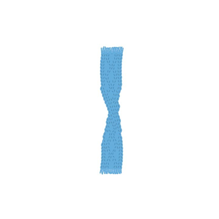 (LR0439)Creatables stencil Knitted scarf