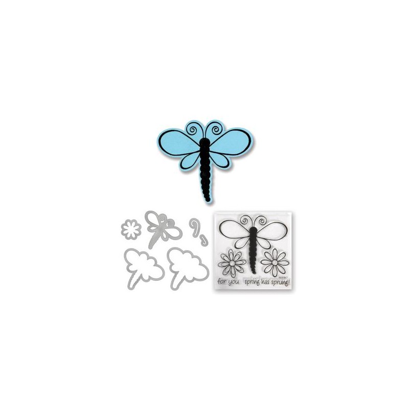 (657579)Framelits Die Set w/stamp dragonflies