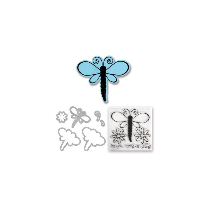 (657579)Framelits Die Set w/stamp dragonflies