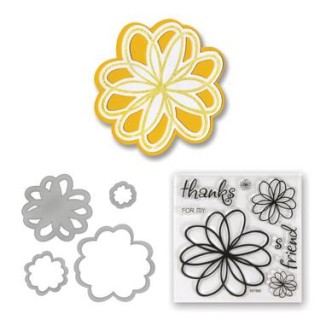 (657580)Framelits Die Set w/stamp flow. doodle