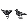 (CR1380)Craftables stencil Tiny's ornaments birds