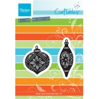 (CR1379)Craftables stencil Tiny's ornaments baubles