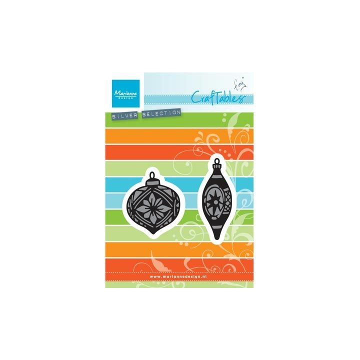 (CR1379)Craftables stencil Tiny's ornaments baubles