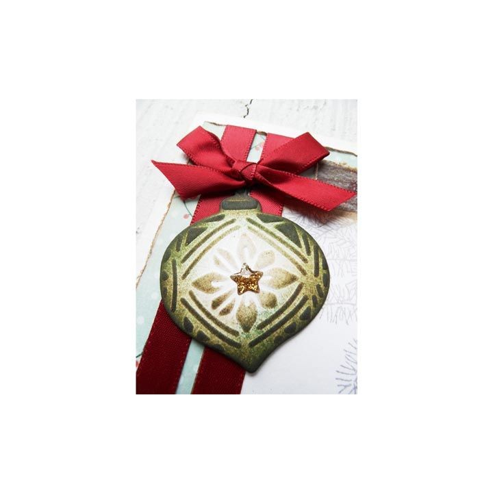 (CR1379)Craftables stencil Tiny's ornaments baubles