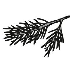 (CR1378)Craftables stencil Tiny's Pine tree branch