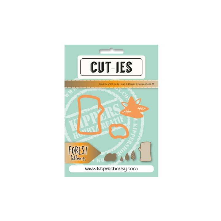 Dies Cut-ies Forest Fellows Tree Leaves Ladybug
