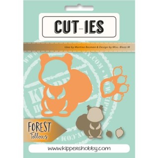Dies Cut-ies Forest Fellows Squirrel Acorn