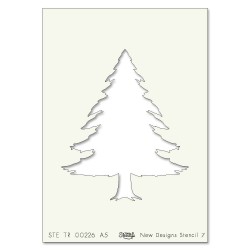 (STE-TR-00226-A5)Claritystamp Art Stencil A5 Spruce