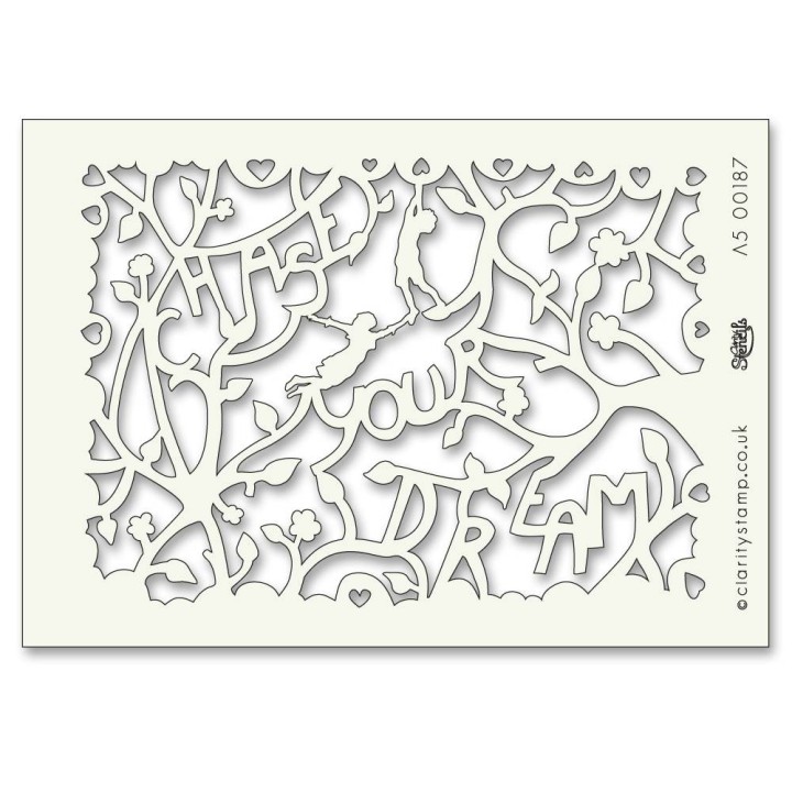 (STE-WO-00187-A5)Claritystamp Art Stencil A5 Chase