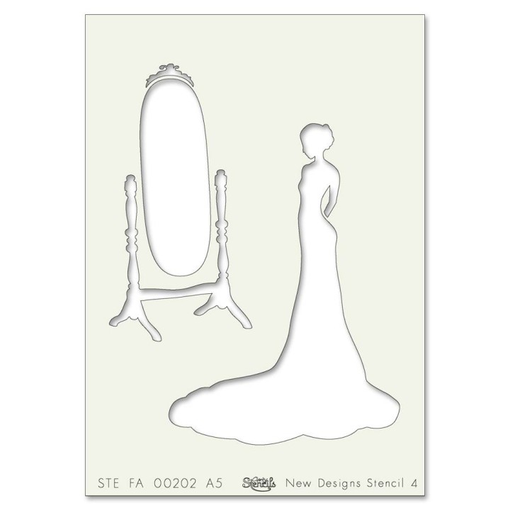(STE-FA-00202-A5)Claritystamp Art Stencil A5 Mirror Image