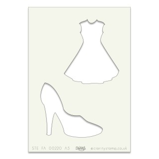 (STE-FA-00220-A5)Claritystamp Art Stencil A5 Clarity Style