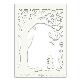 (STE-FY-00192-A5)Claritystamp Art Stencil A5 Fairytale