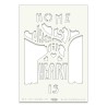 (STE-HO-00199-A5)Claritystamp Art Stencil A5 Home