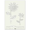 (STE-FL-00278-A5)Claritystamp Art Stencil A5 Sunflower
