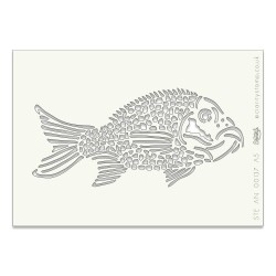(STE-AN-00265-A5)Claritystamp Art Stencil A5 Fish