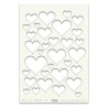 (STE-PA-00279-A5)Claritystamp Art Stencil A5 Hearts