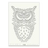 (STE-BI-00122-A5)Claritystamp Art Stencil A5 Owl