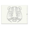 (STE-AN-00192-A5)Claritystamp Art Stencil A5 Tiger