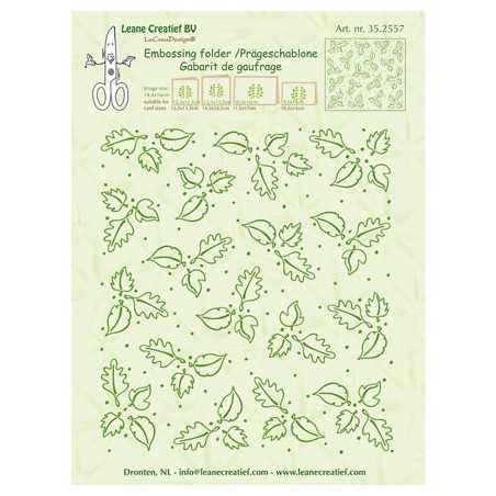 (35.2557)Embossing folder Leaves