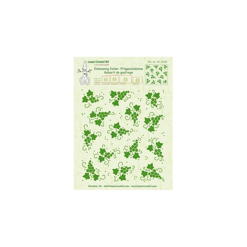 (35.2540)Embossing folder Grapes