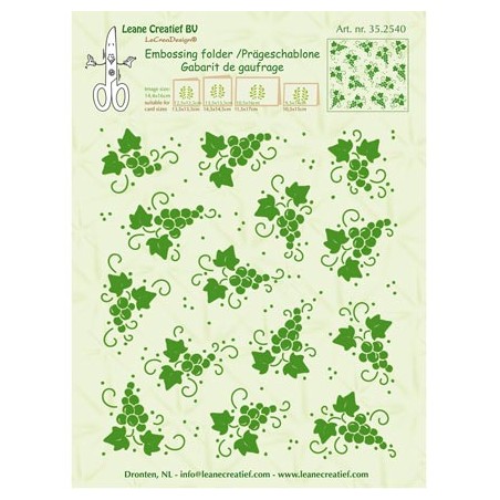 (35.2540)Embossing folder Grapes