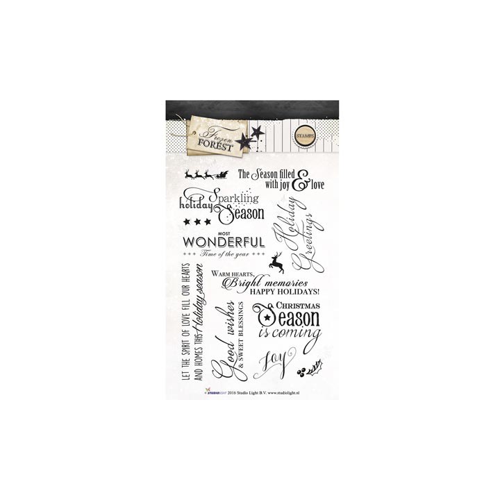 (STAMPFF150)Studio Light stamp Frozen Forest nr.150
