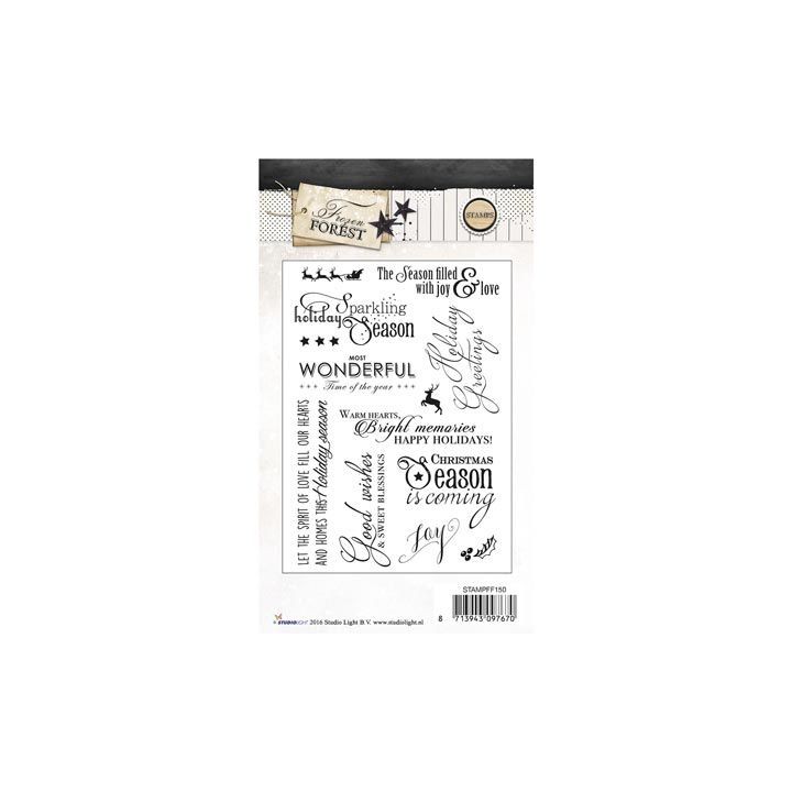 (STAMPFF150)Studio Light stamp Frozen Forest nr.150
