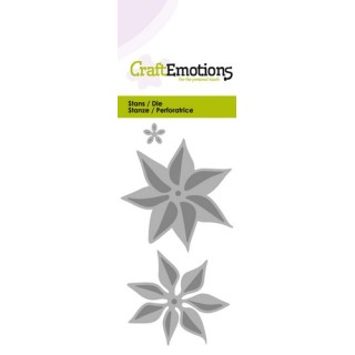 (115633/0178)CraftEmotions Die - flower poinsettia 3D