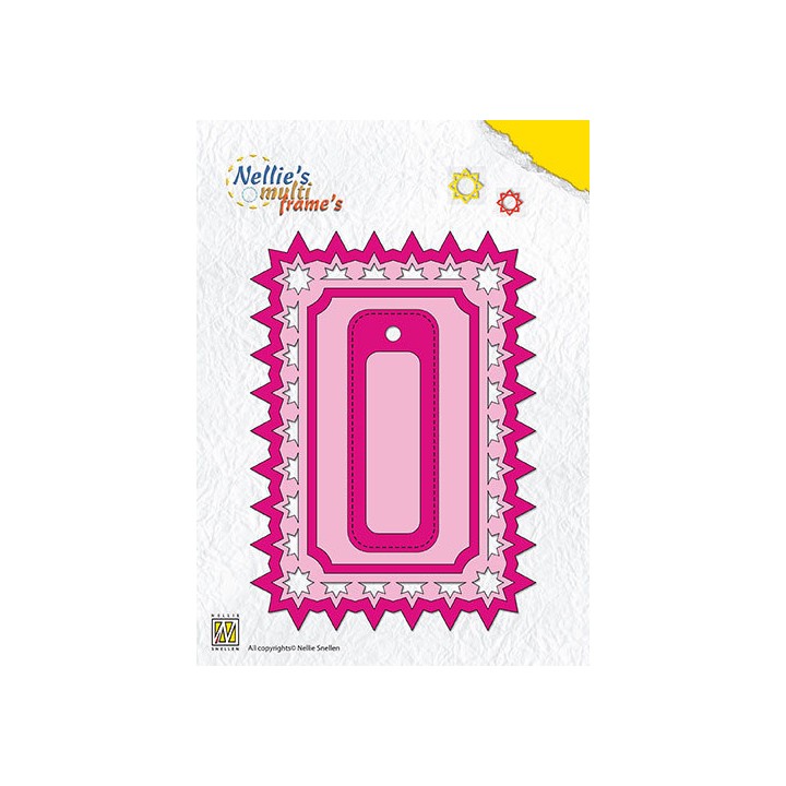 (MFD098)Nellie`s Choice Multi Frame Dies rectangle with label Ch