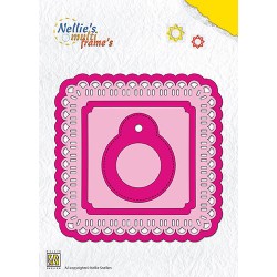 (MFD097)Nellie`s Choice Multi Frame Dies square with label Chris