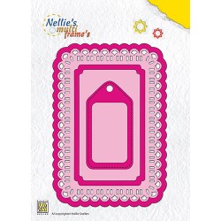 (MFD096)Nellie`s Choice Multi Frame Dies rectangle with label Ch
