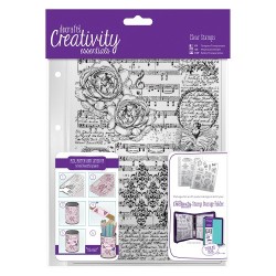 (DCE907106)Docrafts A5 Clear Background Stamp (1pc) - Musicality